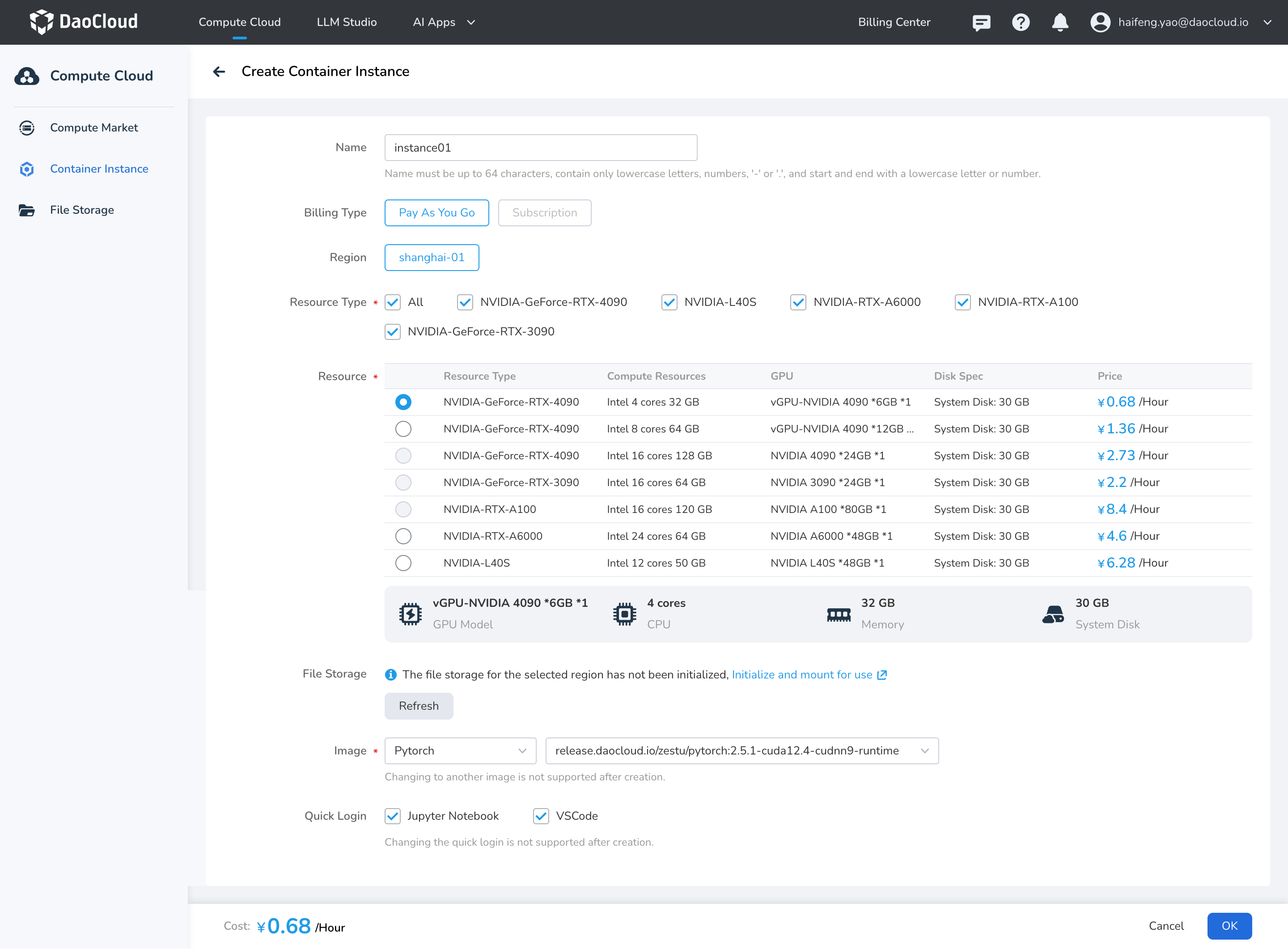 Create Container Instance 2